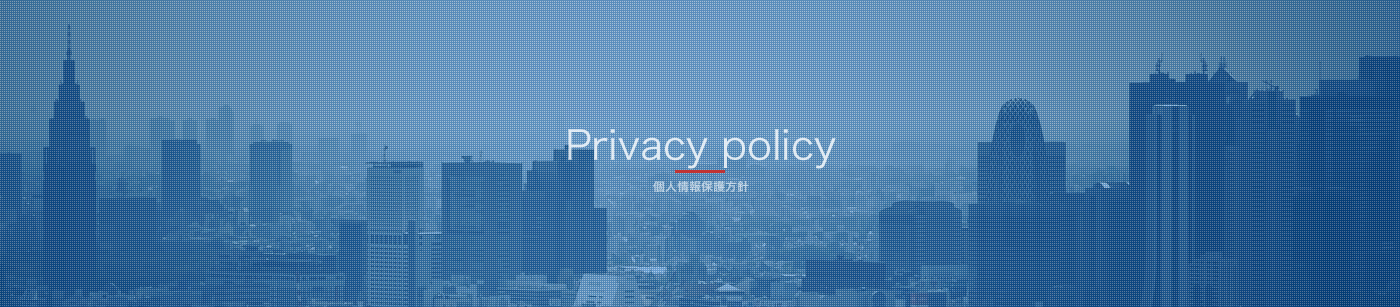 Privacy policy 個人情報保護方針