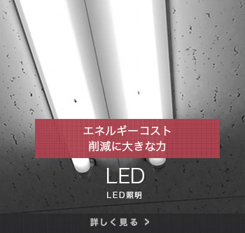 LED エネルギーコスト削減に大きな力